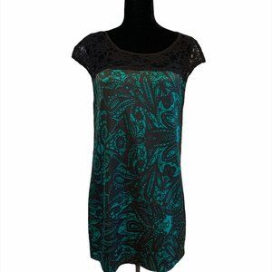 Express Green & Black Dress Size S/P